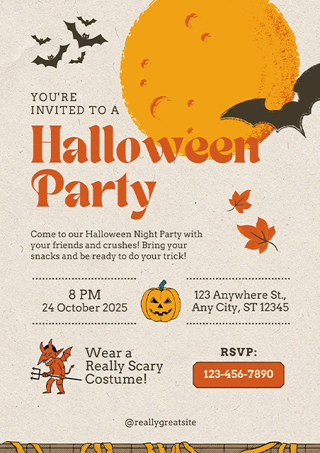 Scary-Illustration-Halloween-Party-Halloween-Invitation-Card